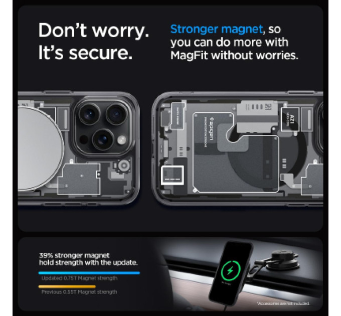 Spigen Чохол до мобільного телефона Spigen Apple iPhone 15 Pro Ultra Hybrid MagFit Zero One (ACS06721)