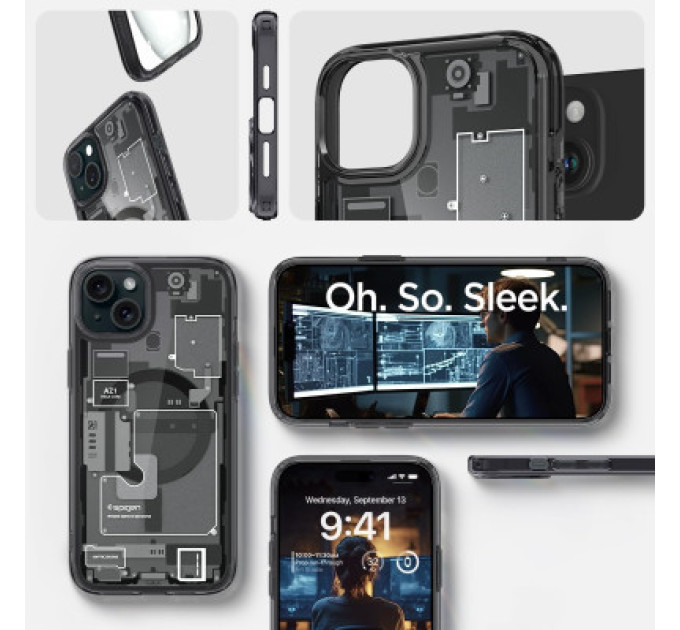 Spigen Чохол до мобільного телефона Spigen Apple iPhone 15 Ultra Hybrid MagFit Zero One (ACS06806)