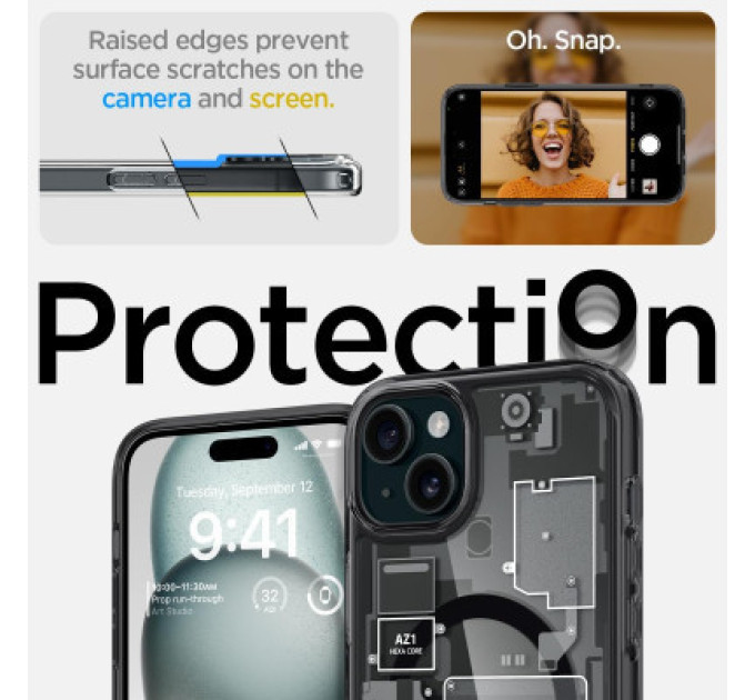Spigen Чохол до мобільного телефона Spigen Apple iPhone 15 Ultra Hybrid MagFit Zero One (ACS06806)