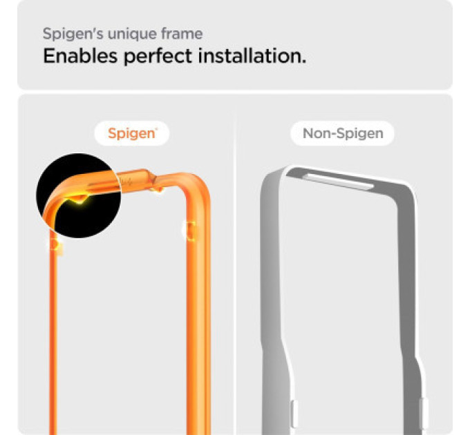 Spigen Скло захисне Spigen Apple iPhone 15 Plus Glas.tR AlignMaster FC Black (2P) (AGL06886)