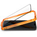 Spigen Скло захисне Spigen Apple iPhone 15 Plus Glas.tR AlignMaster FC Black (2P) (AGL06886)