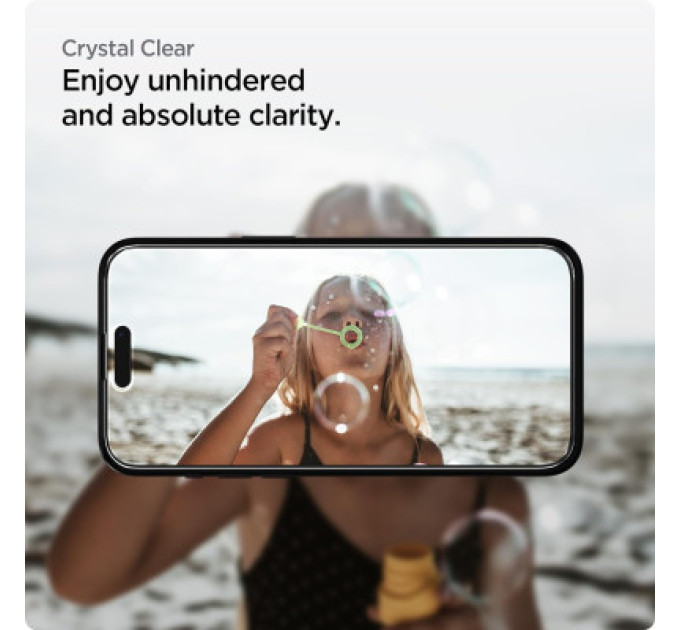 Spigen Скло захисне Spigen Apple iPhone 15 Plus Glas.tR AlignMaster FC Black (2P) (AGL06886)