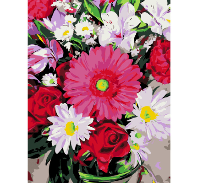 Rosa Картина по номерам Rosa Start Квітковий мікс 35 х 45 см (4823098525103)