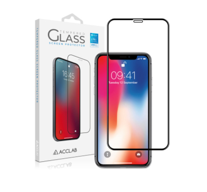 ACCLAB Скло захисне ACCLAB Full Glue ESD Apple Iphone X/XS/11 Pro (1283126532139)