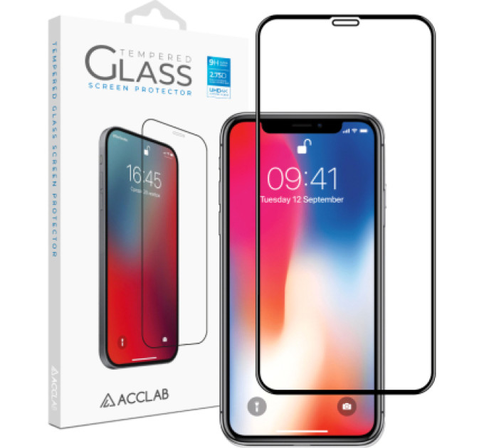 ACCLAB Скло захисне ACCLAB Full Glue Apple iPhone X/XS/11 Pro (1283126508189)