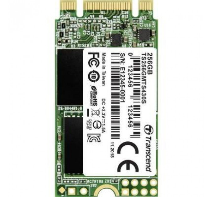 Накопичувач SSD M.2 2242 256GB Transcend (TS256GMTS430S)