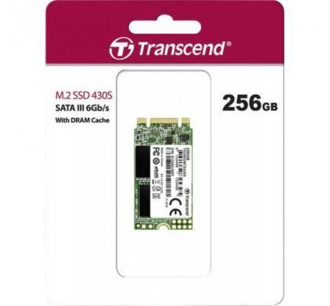 Накопичувач SSD M.2 2242 256GB Transcend (TS256GMTS430S)