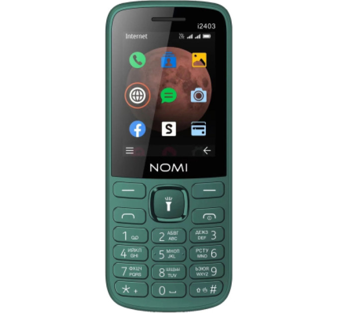 Nomi Мобільний телефон Nomi i2403 Dark Green