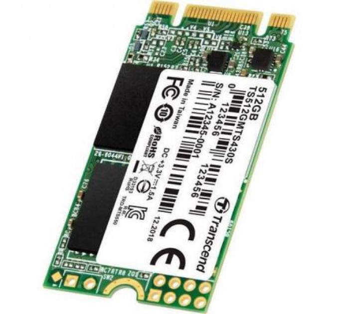 Накопичувач SSD M.2 2242 512GB Transcend (TS512GMTS430S)