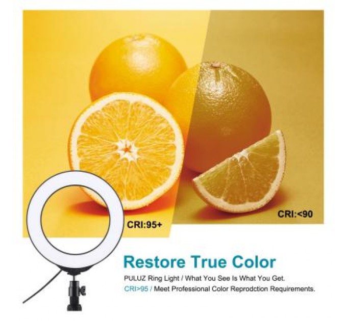 Puluz Набір блогера Puluz Ring USB LED lamp PKT3047B 6.2" + table mount (PKT3047B)