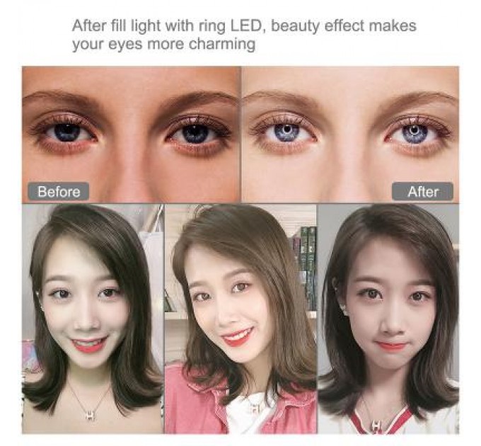 Puluz Набір блогера Puluz Ring USB LED lamp PKT3047B 6.2" + table mount (PKT3047B)