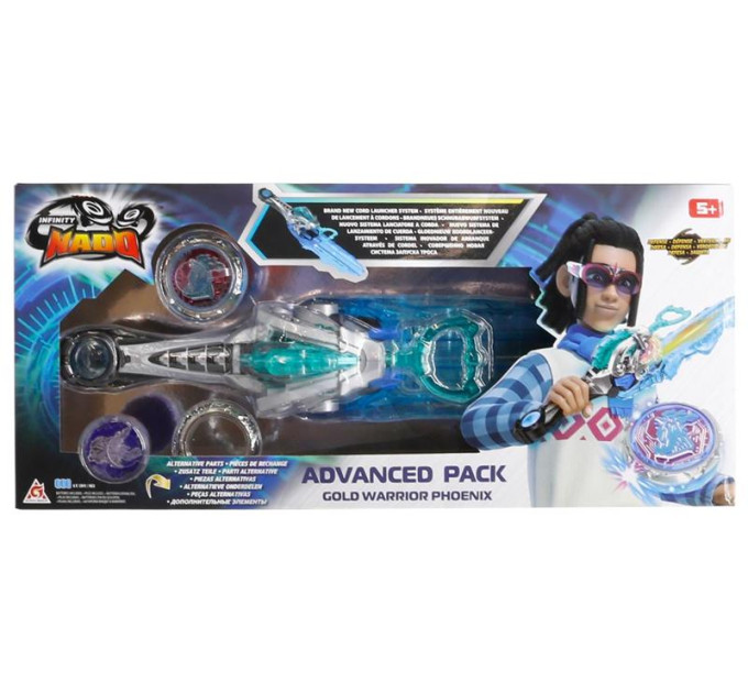 Auldey Дзига Auldey Infinity Nado VI серія Advanced Pack Gold Warrior Phoenix Золотий Воїн Фенікс (EU654133)