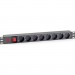 Kingda Силовий блок 19" 1U 8xSchuko, вимикач, С14 Kingda (KD-PDU-GM-1U-P8-C14)
