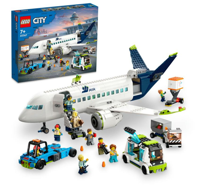 LEGO Конструктор LEGO City Пасажирський літак 913 деталей (60367)