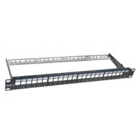 Патч-панель Hypernet 19" 1U 24 порта, наборная, с менеджером кабеля (PP-M24-STP)
