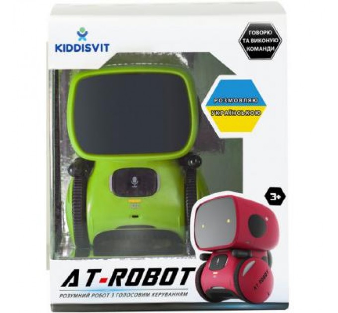 AT-Robot Інтерактивна іграшка AT-Robot робот з голосовим управл.зелений, укр (AT001-02-UKR)