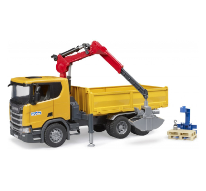 Bruder Спецтехніка Bruder Scania Super 560R з краном-маніпулятором 1:16 з аксесуарами (03551)
