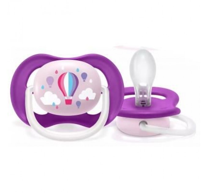 Philips AVENT Пустушка Philips AVENT Ultra Air I love… для дівчат, 6-18 міс (SCF080/04)