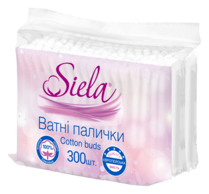 Siela Ватні палички Siela 300 шт. (4820159845972)