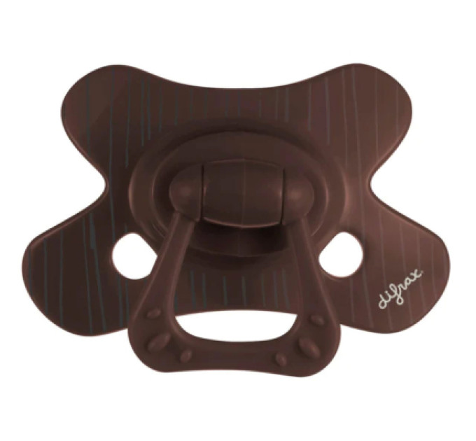 Difrax Пустушка Difrax Natural, 20+ міс (803 Chocolate_lines)