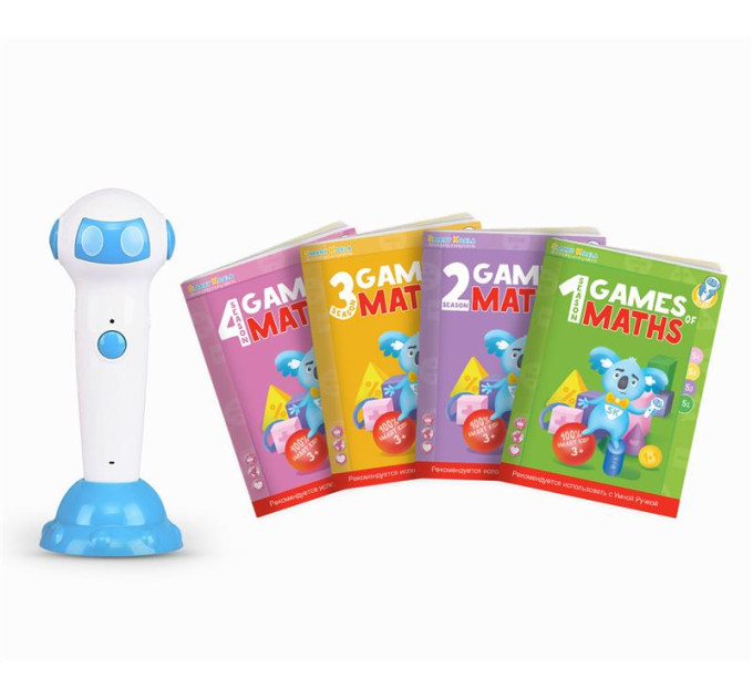 Smart Koala Інтерактивна іграшка Smart Koala Набір інтерактивних книг "Ігри математики" 1-4 сезон (SKB1234GM)