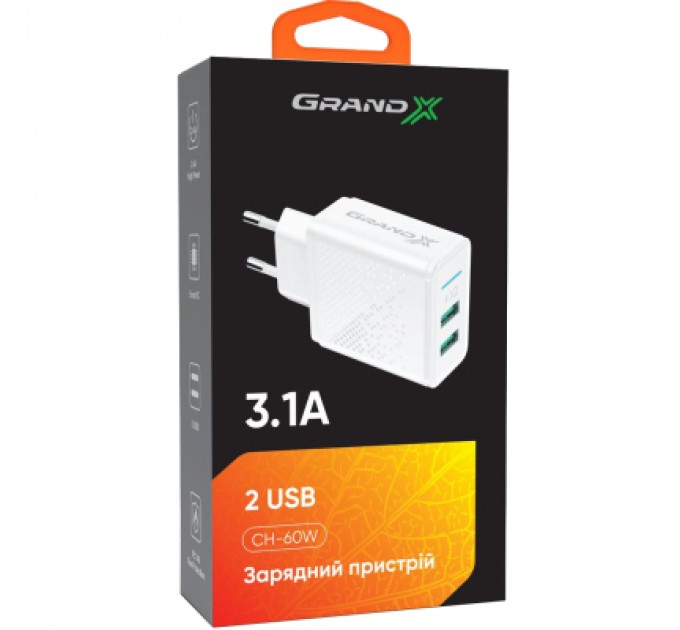 Grand-X Зарядний пристрій Grand-X CH-60W