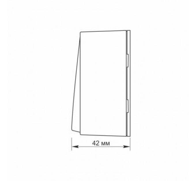 Videx Вимикач Videx BINERA IP20 зовнішній 1кл білий (VF-BNS11-W)