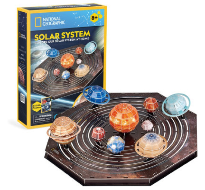 Cubic Fun Пазл Cubic Fun Тривимірна головоломка-конструктор Stem Сонячна система (DS1087h)