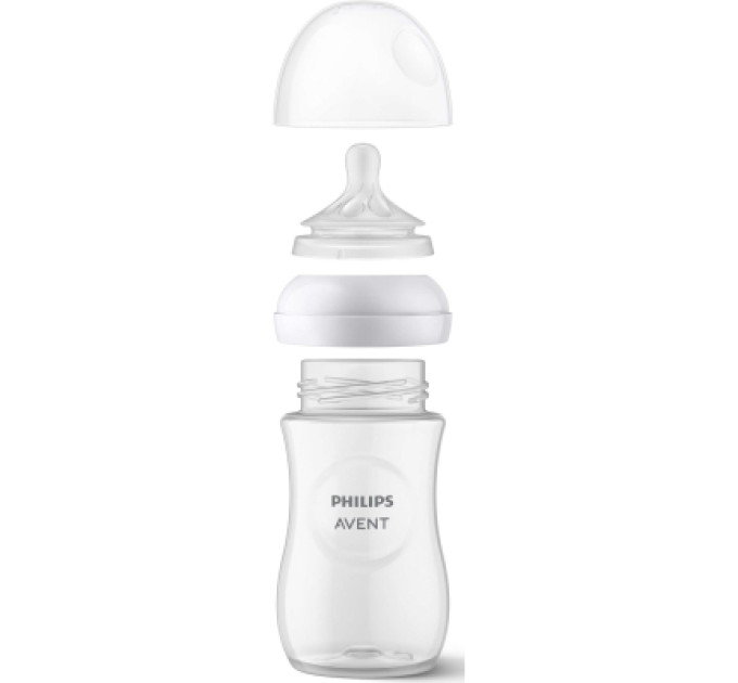 Philips AVENT Соска Philips AVENT Natural силіконова, Природний потік, від 0 міс (SCY962/02)