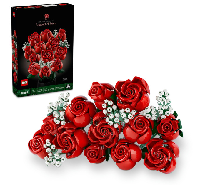 LEGO Конструктор LEGO Icons Букет троянд (10328)