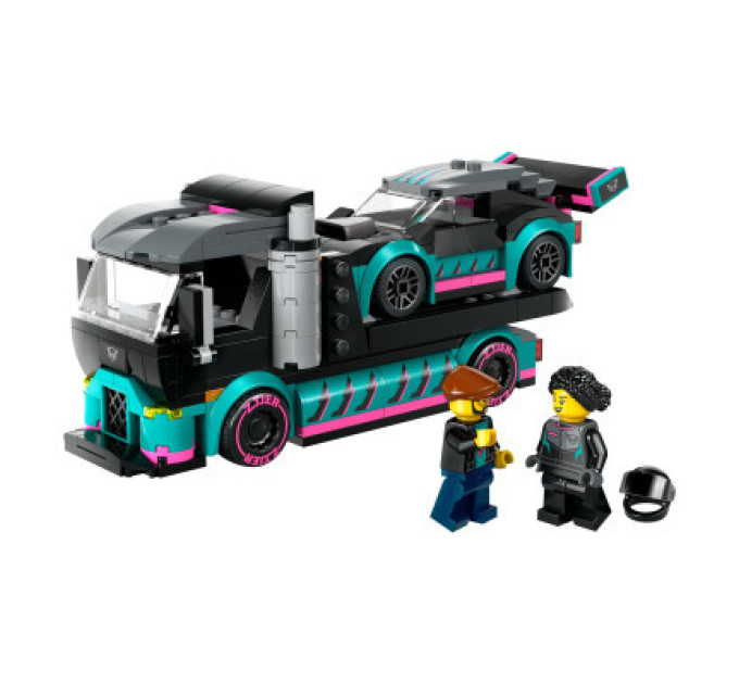 LEGO Конструктор LEGO City Автомобіль для перегонів й автовоз 328 деталей (60406)