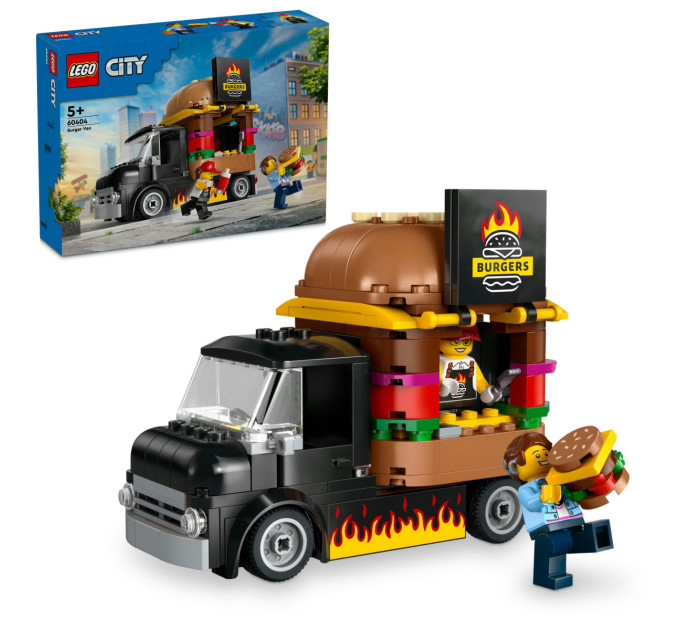 LEGO Конструктор LEGO City Вантажівка з гамбургерами 194 деталей (60404)