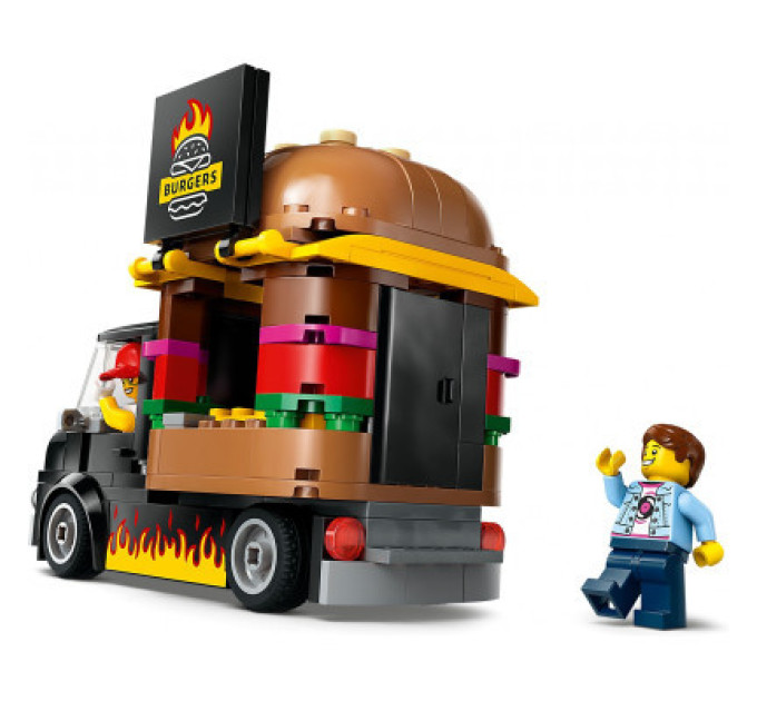 LEGO Конструктор LEGO City Вантажівка з гамбургерами 194 деталей (60404)