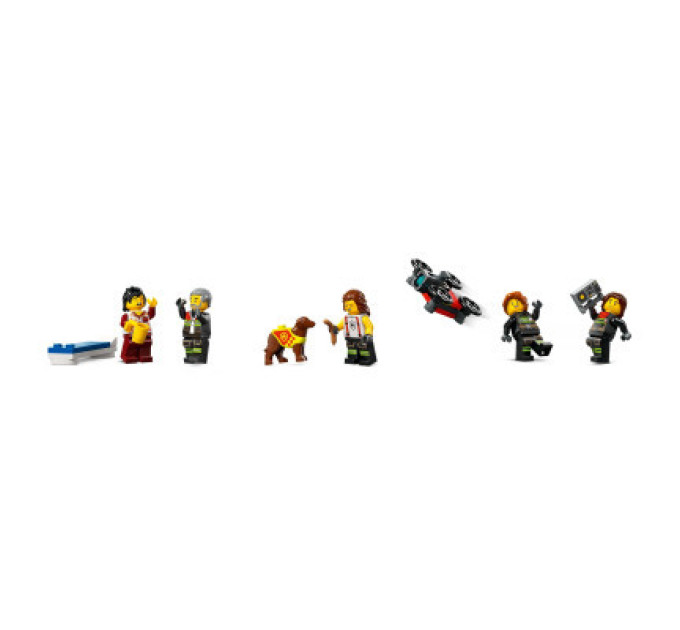 LEGO Конструктор LEGO City Пожежне депо з пожежною машиною 843 деталей (60414)