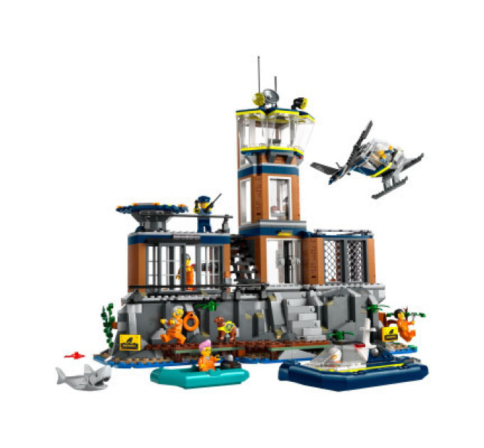 LEGO Конструктор LEGO City Поліцейський острів-в'язниця 980 деталей (60419)