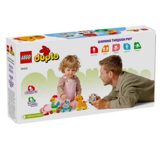 LEGO Конструктор LEGO DUPLO My First Потяг тваринок 19 деталей (10412)