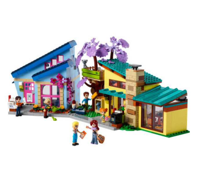 LEGO Конструктор LEGO Friends Родинні будинки Оллі й Пейслі 1126 деталей (42620)