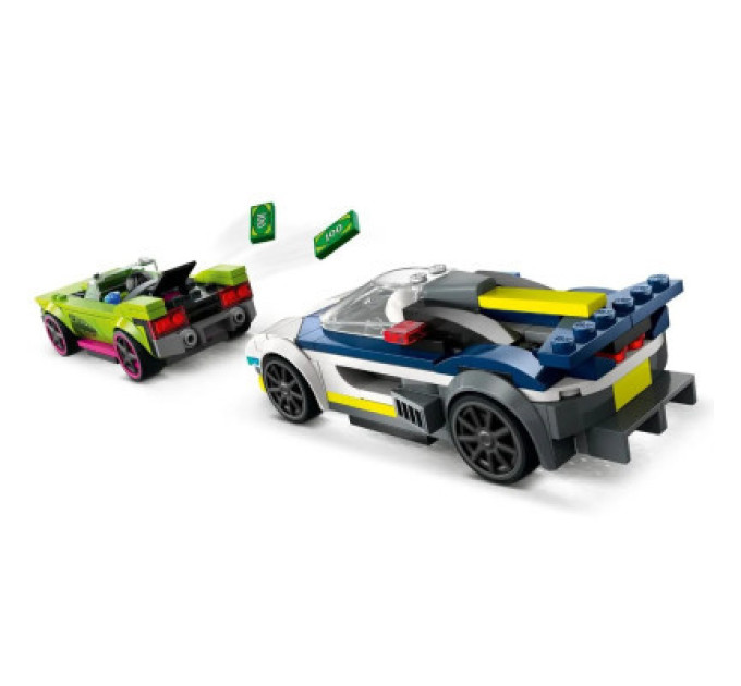 LEGO Конструктор LEGO City Переслідування маслкара на поліцейському автомобілі 213 деталей (60415)