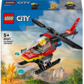 LEGO Конструктор LEGO City Пожежний рятувальний гелікоптер 85 деталей (60411)