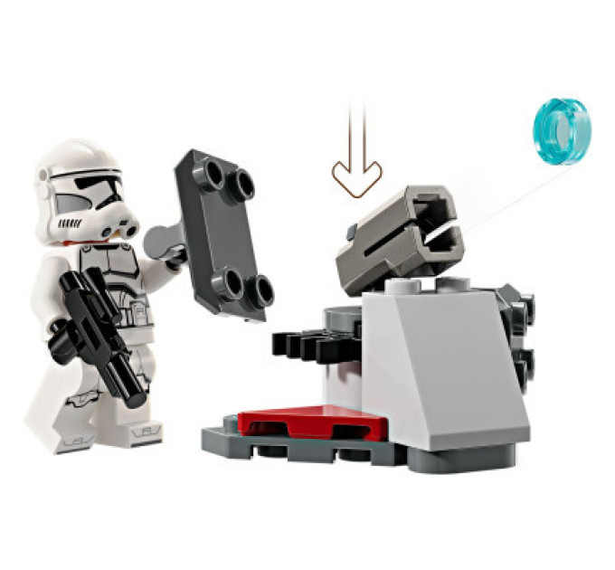 LEGO Конструктор LEGO Star Wars Клони-піхотинці й Бойовий дроїд. Бойовий набір 215 деталей (75372)