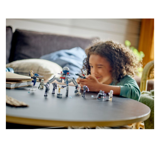 LEGO Конструктор LEGO Star Wars Клони-піхотинці й Бойовий дроїд. Бойовий набір 215 деталей (75372)