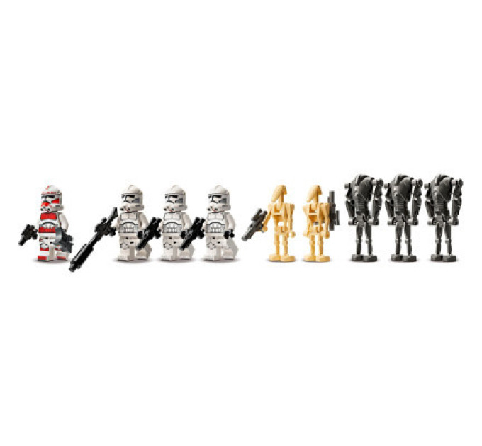 LEGO Конструктор LEGO Star Wars Клони-піхотинці й Бойовий дроїд. Бойовий набір 215 деталей (75372)
