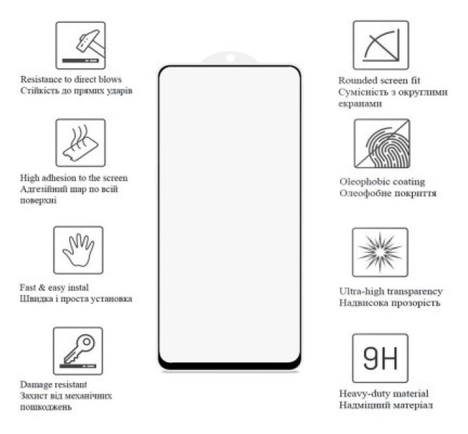 Drobak Скло захисне Drobak Motorola G84 Black Frame A+ (535370)
