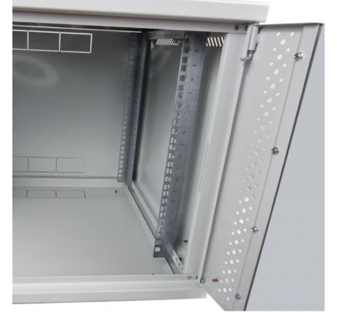 Шафа настінна Eserver 9U 19" 600х600х503 (Ш*Г*В), скло, сіра (ES-Е960G)
