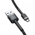 Baseus Дата кабель USB 2.0 AM to Micro 5P 2.0m 1.5A grey-black Baseus (CAMKLF-CG1)