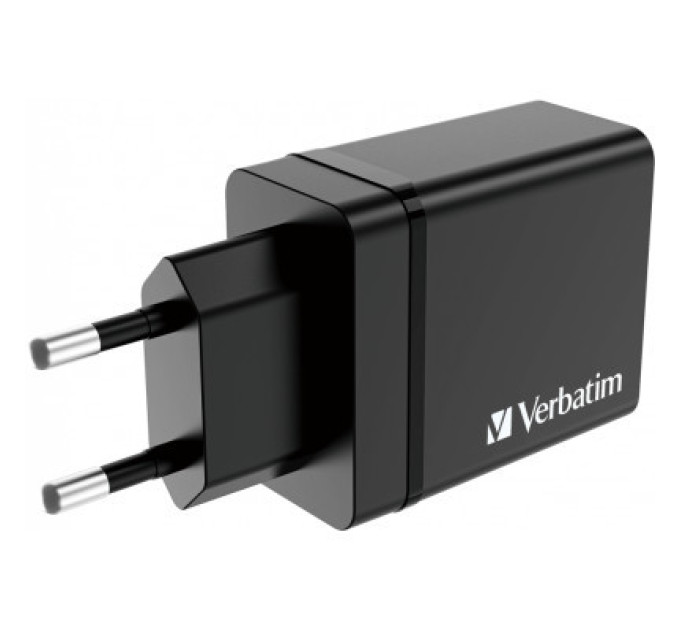 Verbatim Зарядний пристрій Verbatim USB 30W PD3.0 4-ports black (49700)