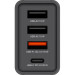 Verbatim Зарядний пристрій Verbatim USB 30W PD3.0 4-ports black (49700)
