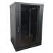 Eserver Шафа настінна Eserver 18U 19" 600х600х907 (Ш*Г*В), скло, чорна (ES-Е1860B)
