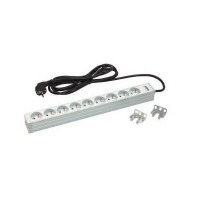 Силовий блок 19" 1U, 9хShuko, вилка Shuko Zpas (W-LZI30-09-SU-000)