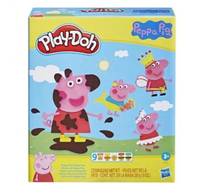 Hasbro Набір для творчості Hasbro Play-Doh Свинка Пеппа стильний сет (F1497)
